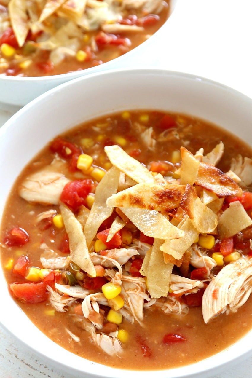 Chicken Tortilla Soup, Easy Creamy Authentic Tortilla Soup - Momdot.com