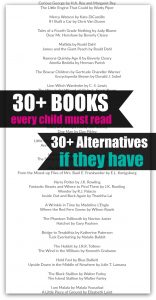 30 Books Every Child Must Read and 30+ Alternatives if they have, comprehensive children's book list