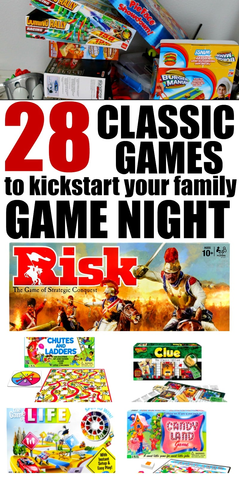 28 Classic Games to kickstart your family game night that every one should own - connecting with your kids the old fashioned way