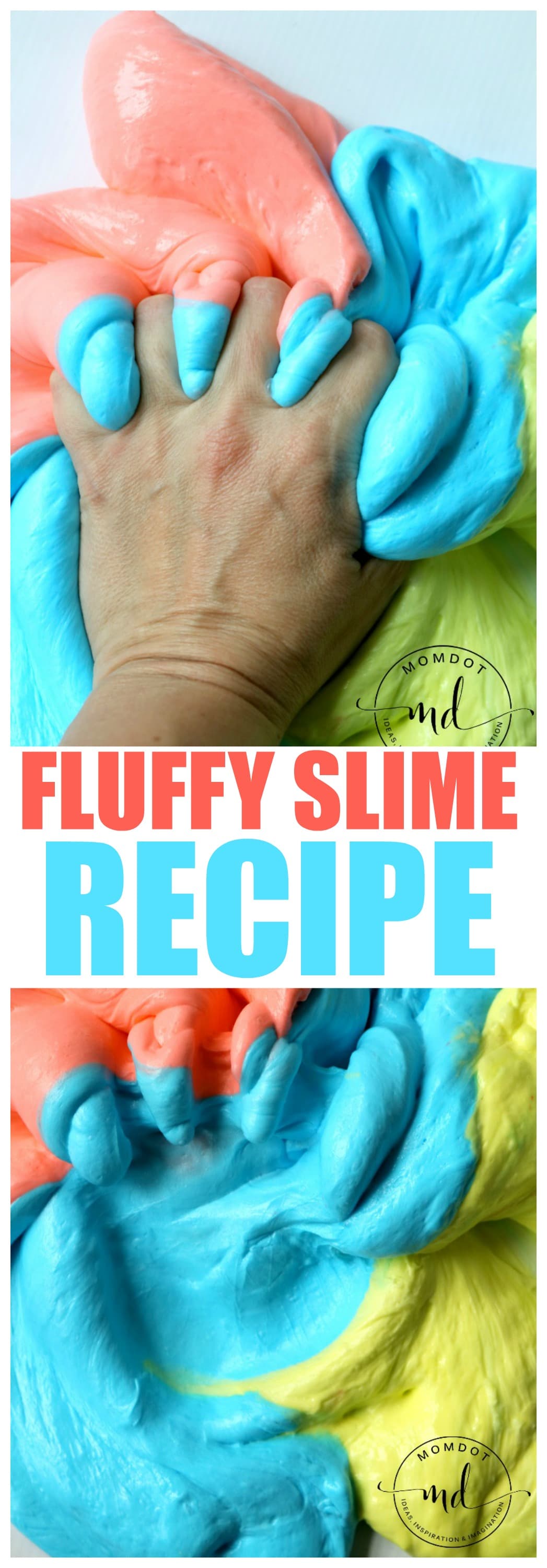 Fluffy Slime - 3 Ingredients to squishy Slime that retains shape - FLUBBER