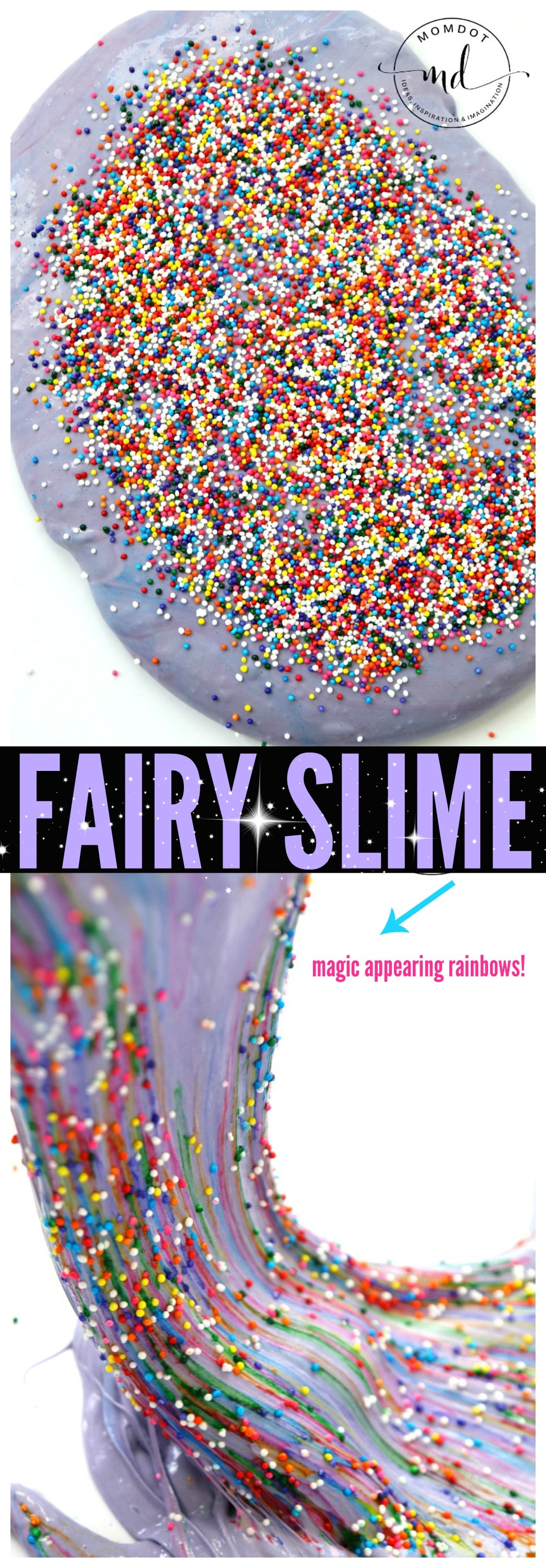 Fairy Slime: how to make fluffy fairy slime and magically appearing rainbows