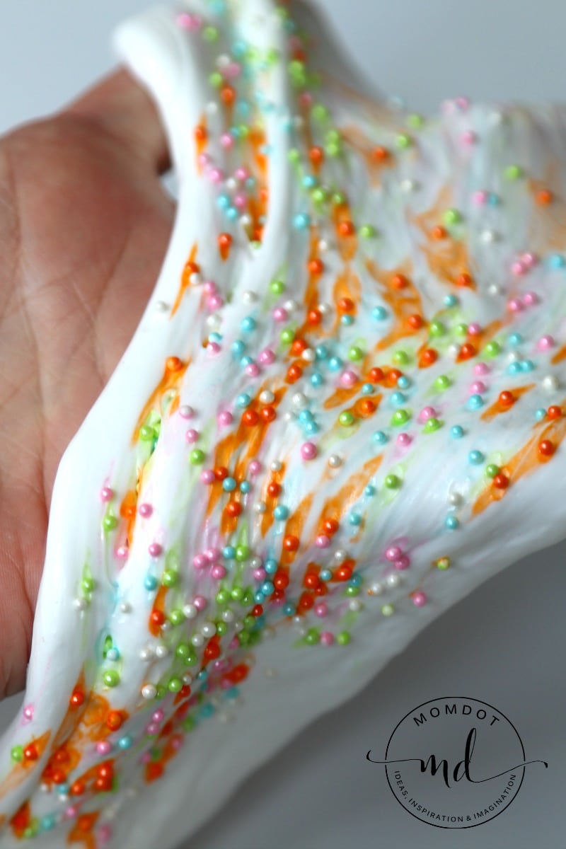 Sprinkle Slime - Explode with Rainbows in this Fluffy Sprinkle Slime DIY, Perfect slime every time recipe