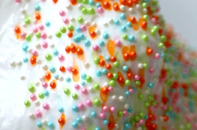 Sprinkle Slime - Explode with Rainbows in this Fluffy Sprinkle Slime DIY, Perfect slime every time recipe