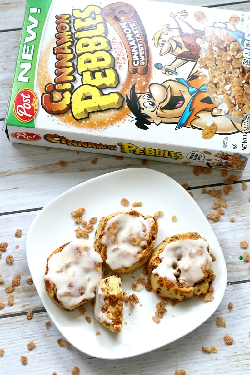 Cereal Stuffed Cinnamon Rolls Recipe, fun breakfast recipe your kids will love to eat and make