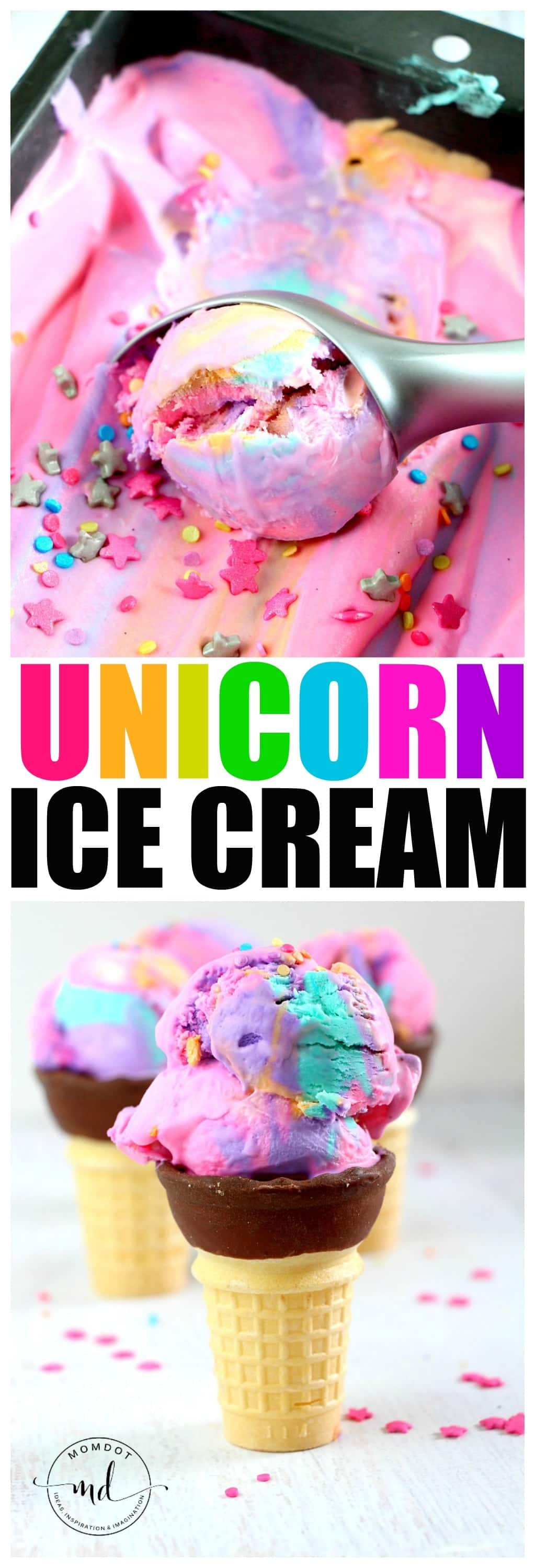 Unicorn Ice Cream Recipe: No Churn Rainbow ice cream - be ready today!