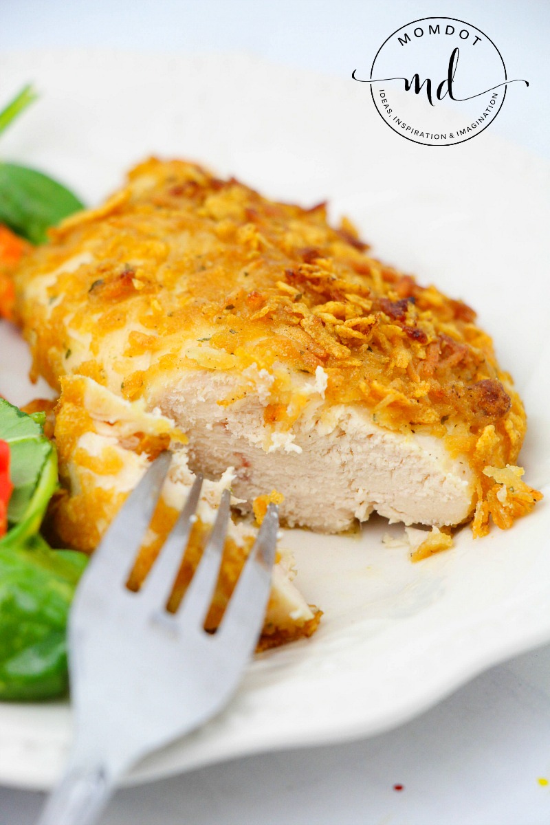 Ranch Chicken Recipe: Parmesan and Ranch are a perfect pairing for this anytime easy family friendly baked meal 