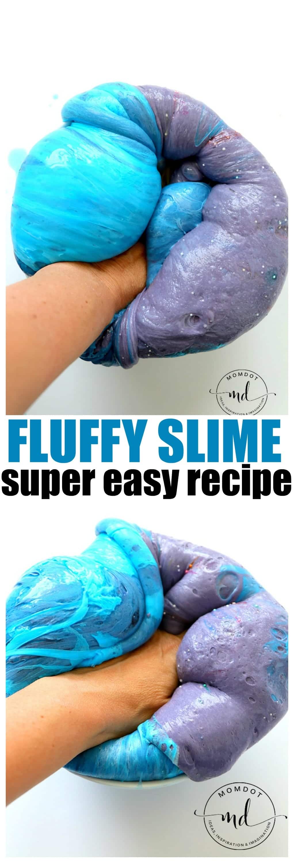 Fluffy Slime in 4 Ingredients - top site for slime ideas
