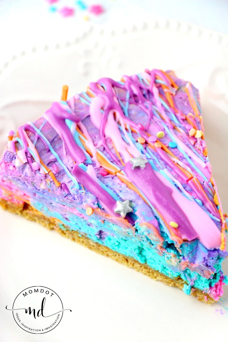 No Bake Unicorn Poop Cheesecake Recipe: Rainbow Tie Dye Cheesecake , gorgeous!