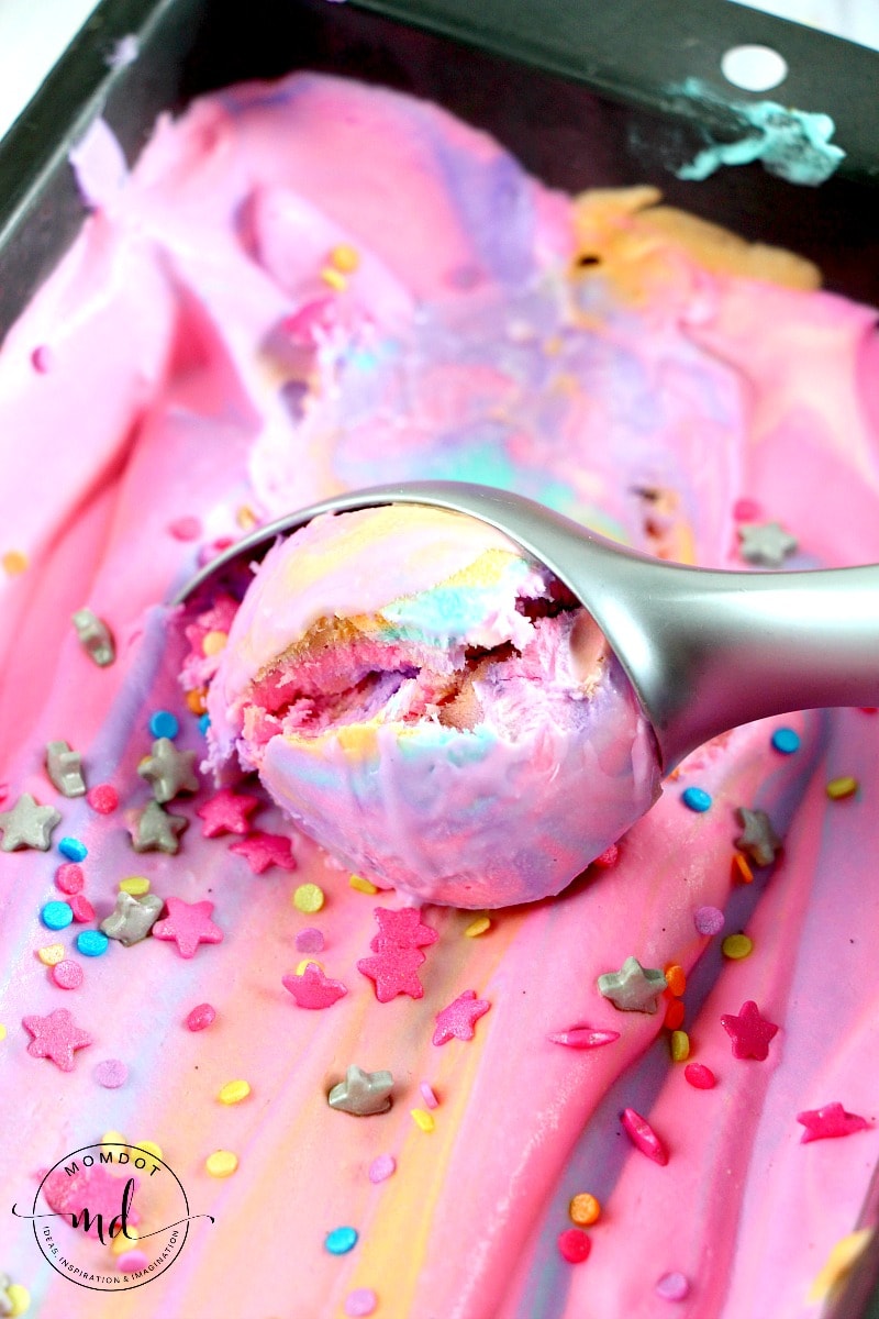 Unicorn Ice Cream Recipe: No Churn Rainbow ice cream - be ready today!