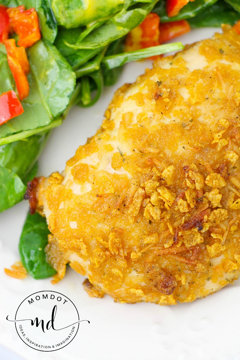 Ranch Chicken Recipe: Parmesan and Ranch are a perfect pairing for this anytime easy family friendly baked meal 