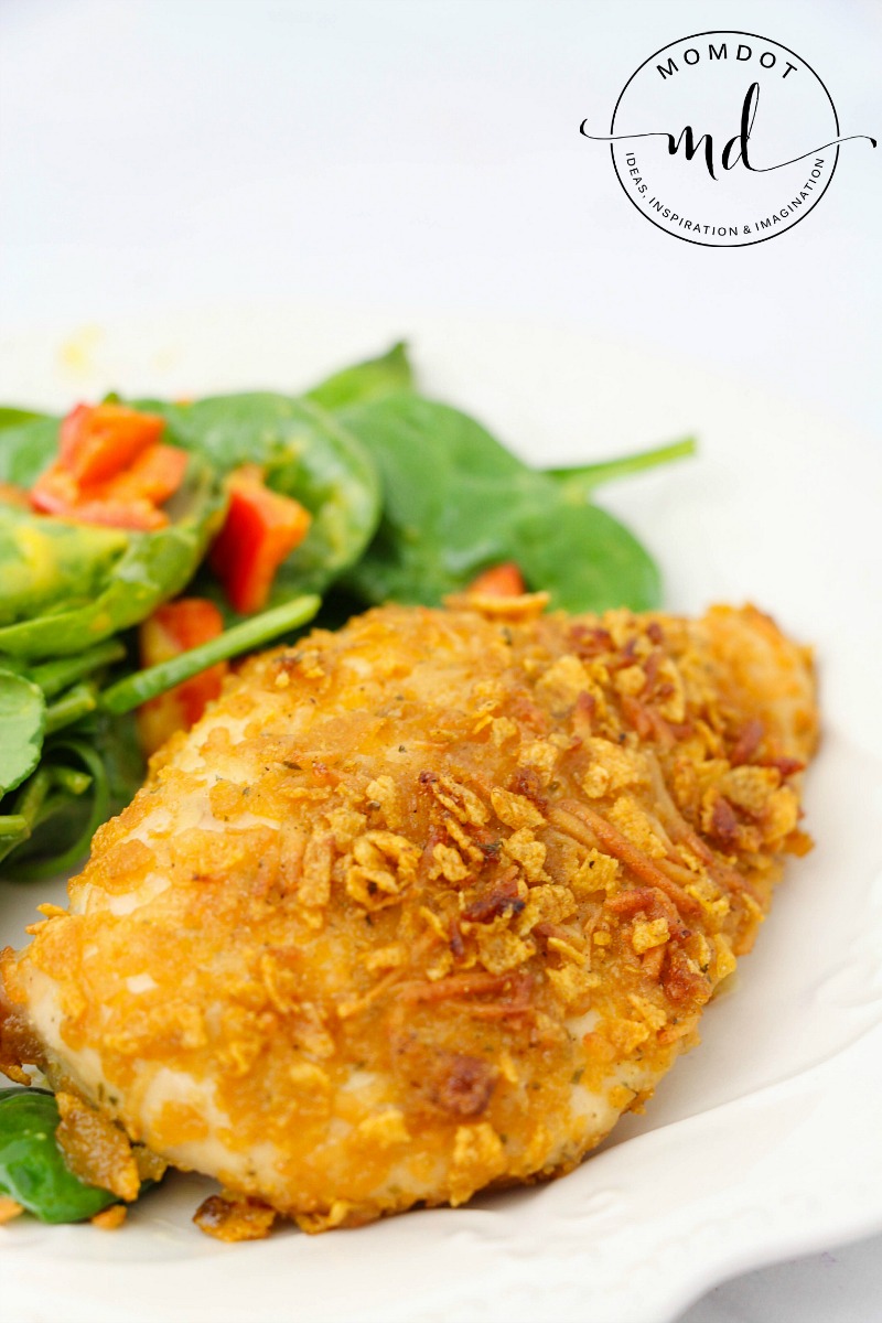 Ranch Chicken Recipe: Parmesan and Ranch are a perfect pairing for this anytime easy family friendly baked meal 