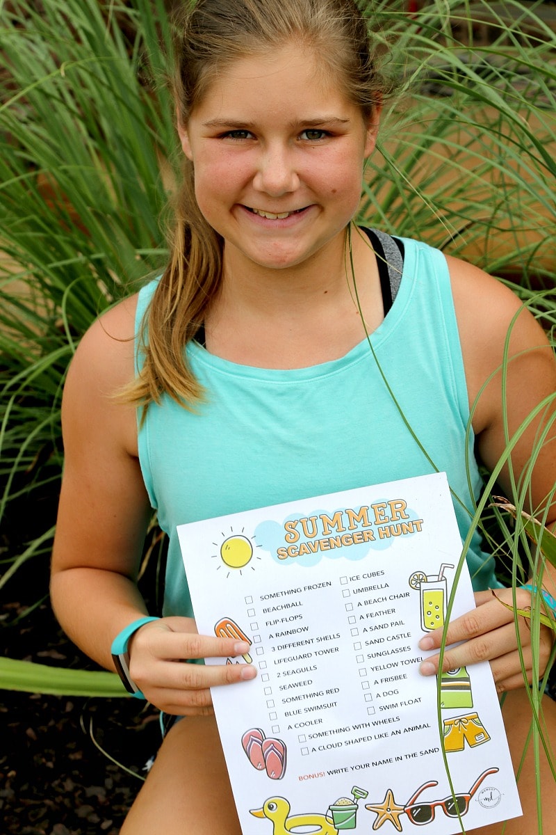 Summer Scavenger Hunt FREE PRINTABLE