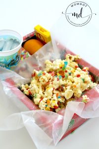 Make a Movie Theater Style Snack box at home, under 5 minute DIY to keep snacks stable while watching a movie