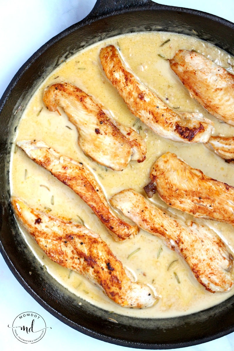 Lemon Butter Chicken Strips Recipe