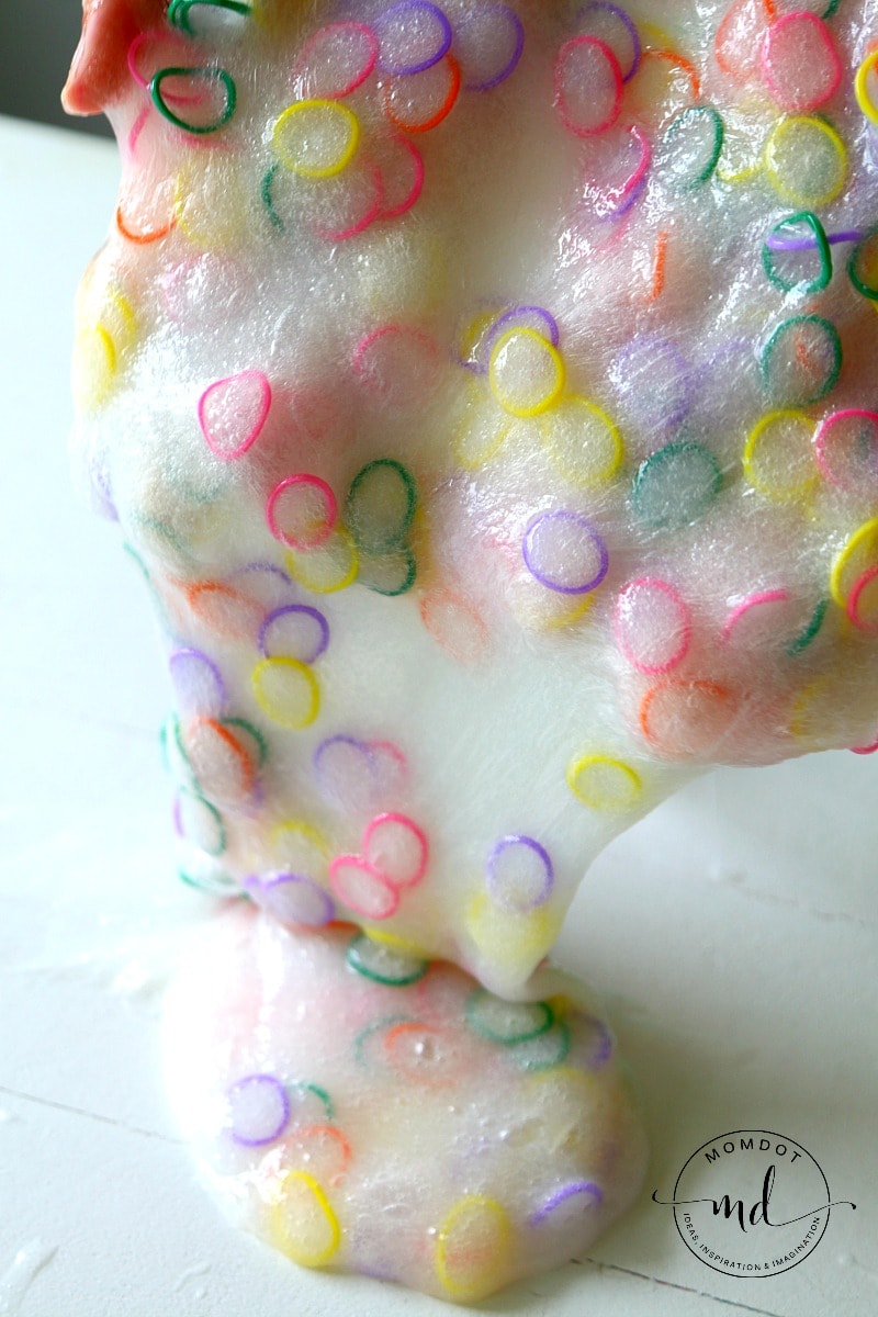 Loom Bands Slime, Crunchy Slime Tutorial with Loom Bands