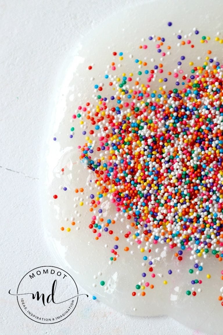 How to make Clear Slime Rainbow Explosion Recipe - Momdot.com