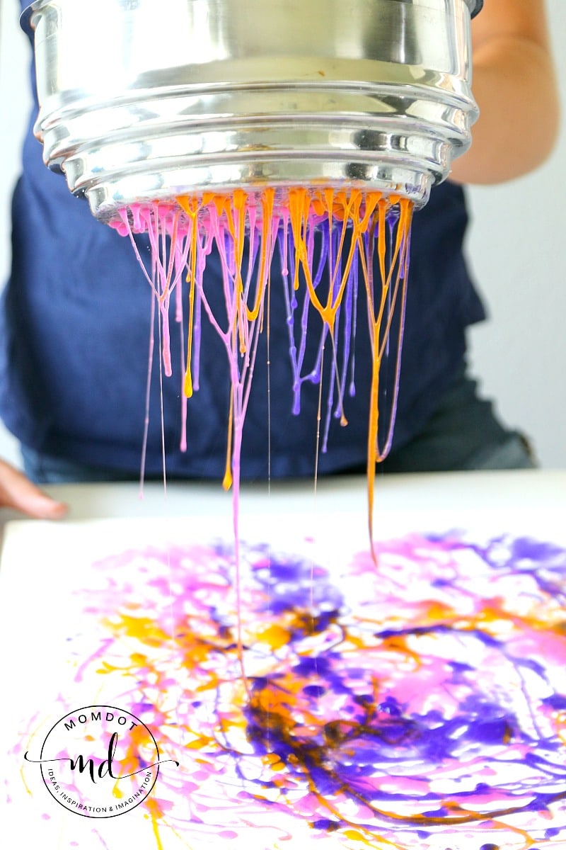 Slime Painting: Slime Recipe perfect for Painting, Canvas Painting , an awesome sensory experience