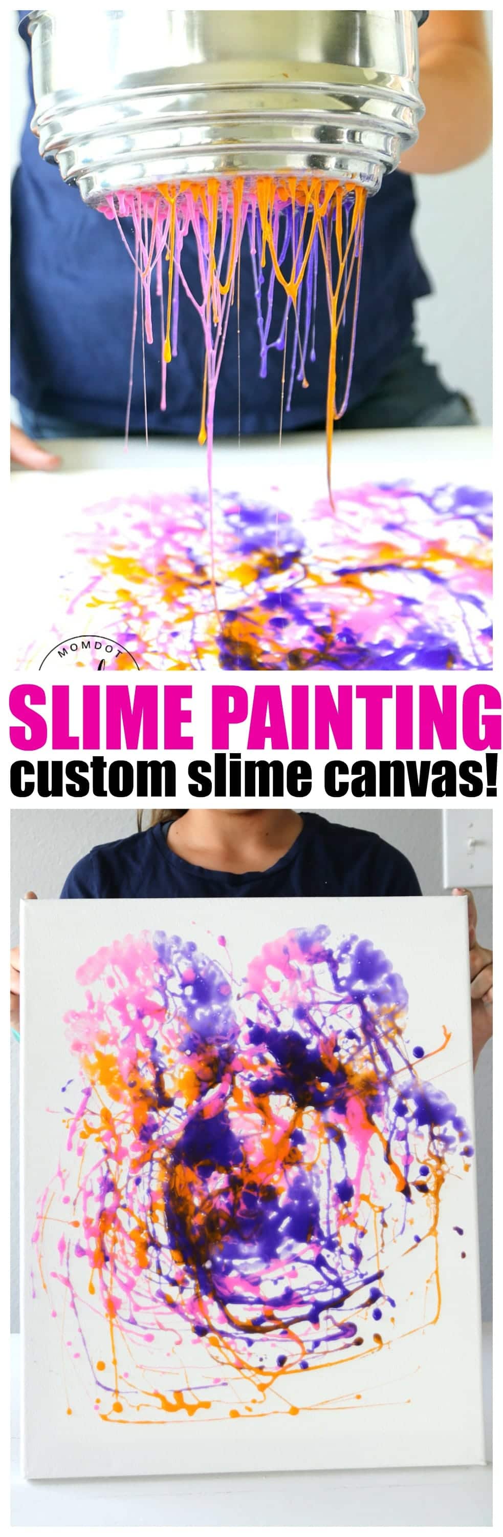 Slime Painting: Slime Recipe perfect for Painting, Canvas Painting , an awesome sensory experience