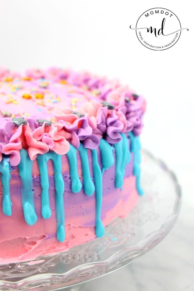 Unicorn Poop Cake Recipe, perfectly delicious rainbow layered unicorn poop cake that is almost too pretty to eat