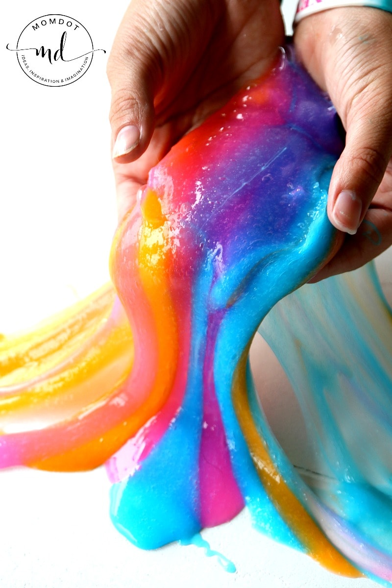 Unicorn Poop Slime: Clear Glue Unicorn Poop, a gorgeous take on the original , step by step and such a beautiful slime!