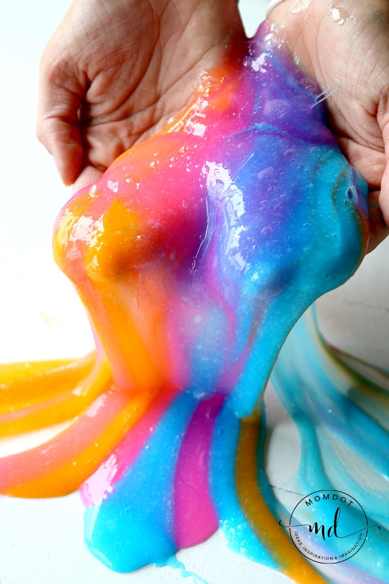 Unicorn Poop Slime: Clear Glue Unicorn Poop, a gorgeous take on the original , step by step and such a beautiful slime!