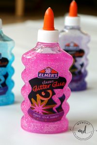 Slime on a Dime: 2 ingredient glitter slime