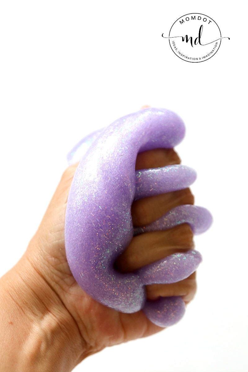 Slime on a Dime: 2 ingredient glitter slime