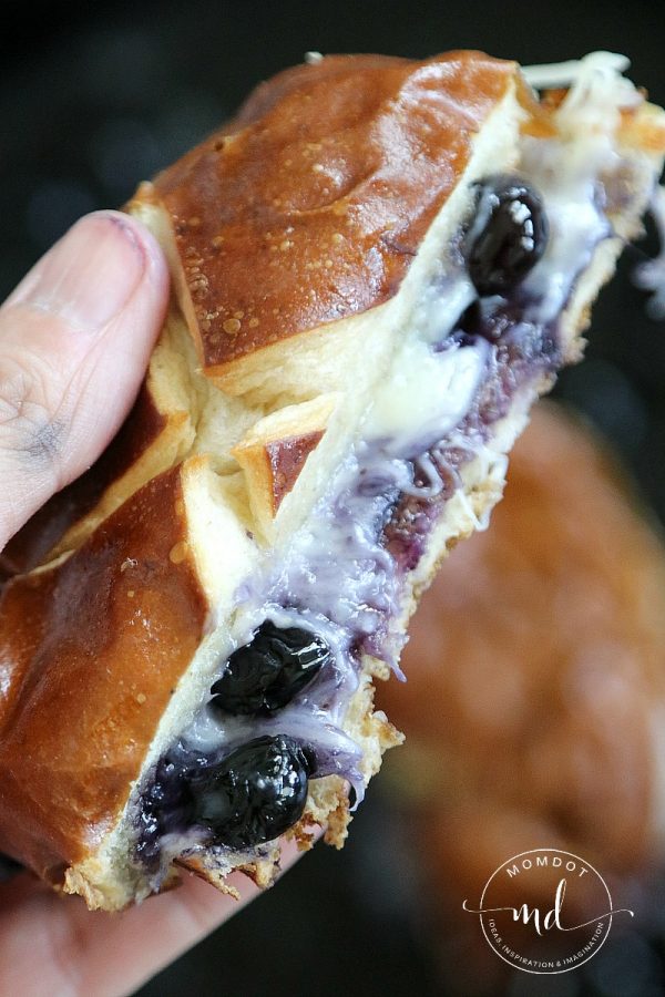 Grilled Cheese with Blueberries! DELICIOUS!