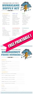 Hurricane Preparedness List - FREE PRINTABLE CHECKLIST - MomDot