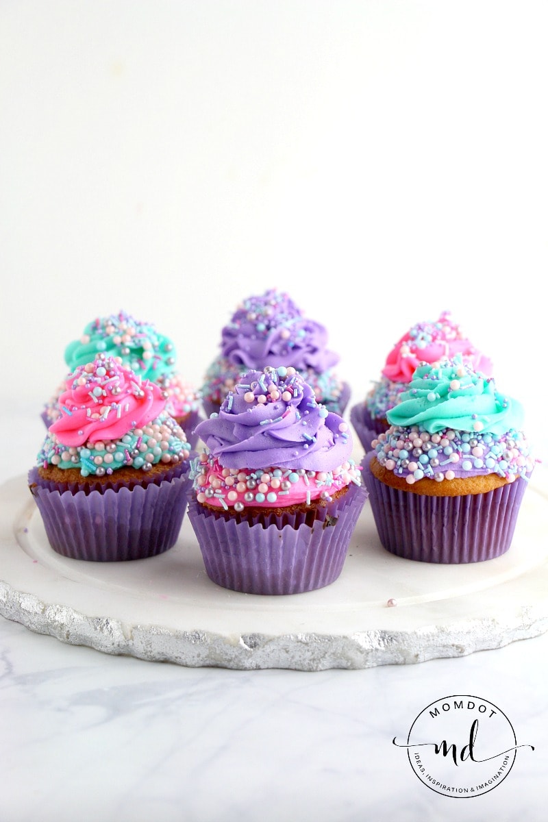 How to make mermaid cupcakes