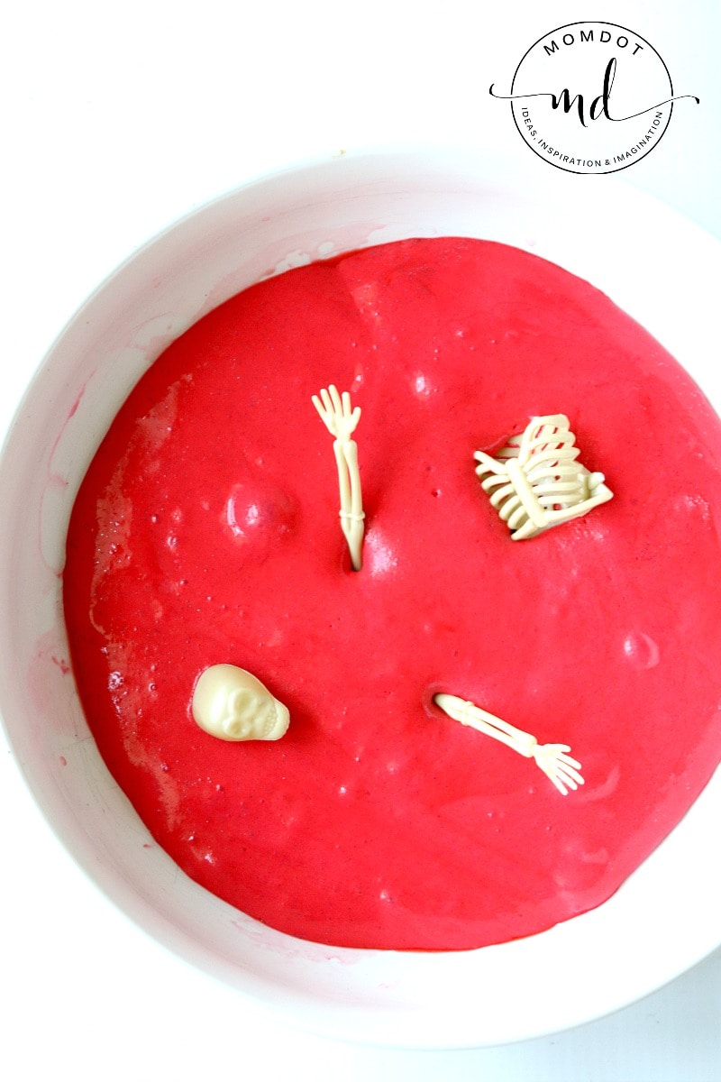 Zombie Slime | Red Blood Slime DIY | How to make Halloween Slime