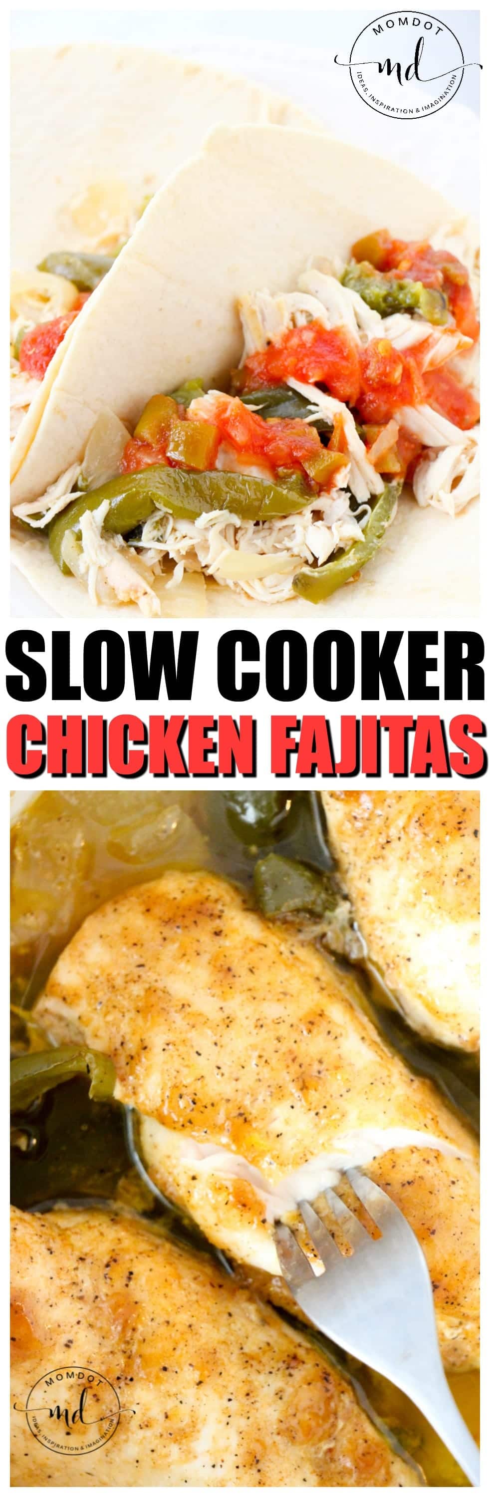 Slow Cooker Chicken Fajitas Recipe | Crock Pot Fajita Meal | Dinner Recipe