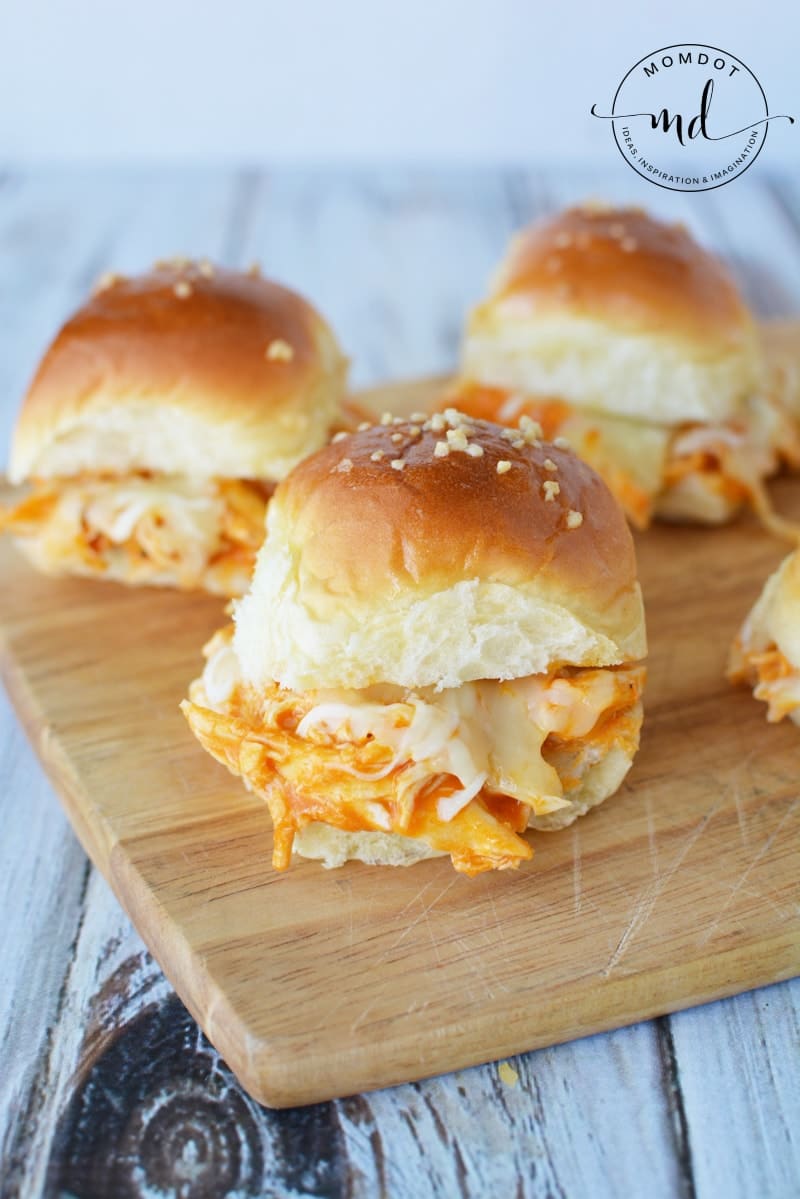  Buffalo Chicken Sliders | Shredded Buffalo Chicken Dinner Recipe | Slow Cooker or Oven