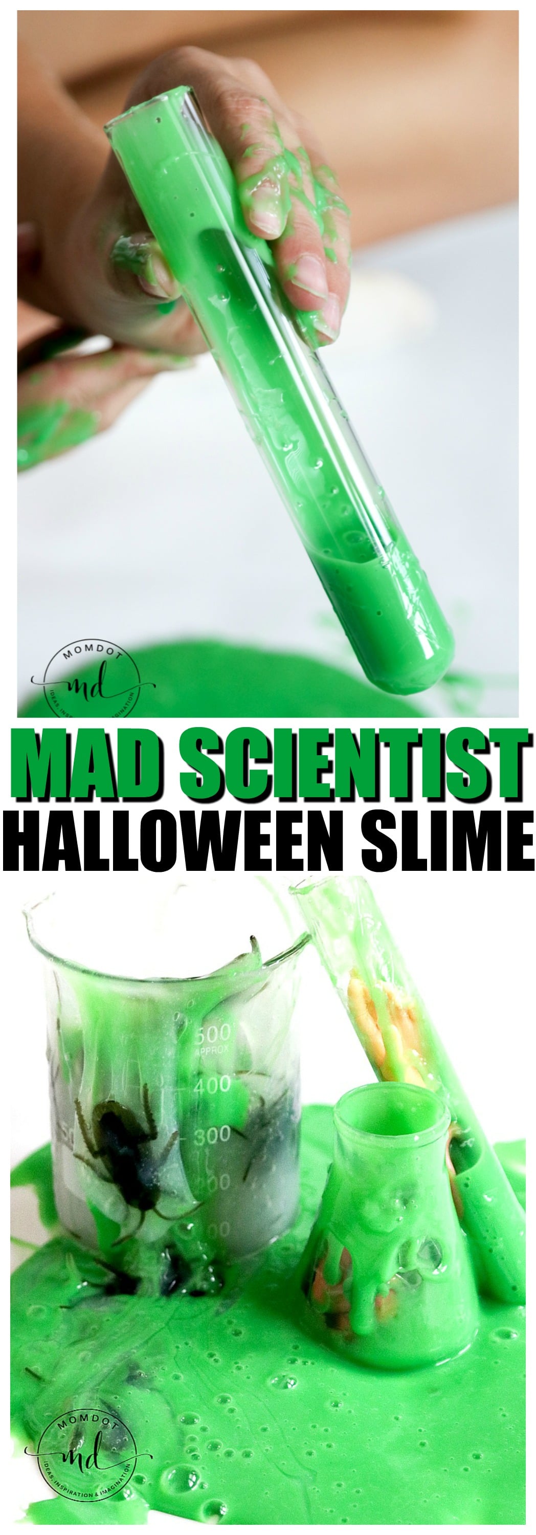 Halloween Slime | Mad Scientist Halloween Slime Tutorial | Halloween Slime #slime #howtomakeslime #diy #fallcrafts