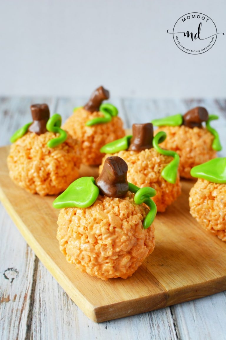 Pumpkin Rice Krispie Treats Recipe - Momdot.com