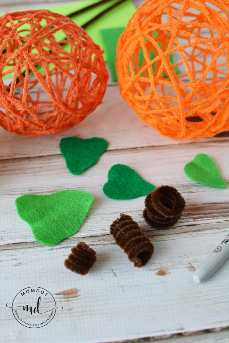 How To Make Yarn Pumpkins With Balloons MomDot
