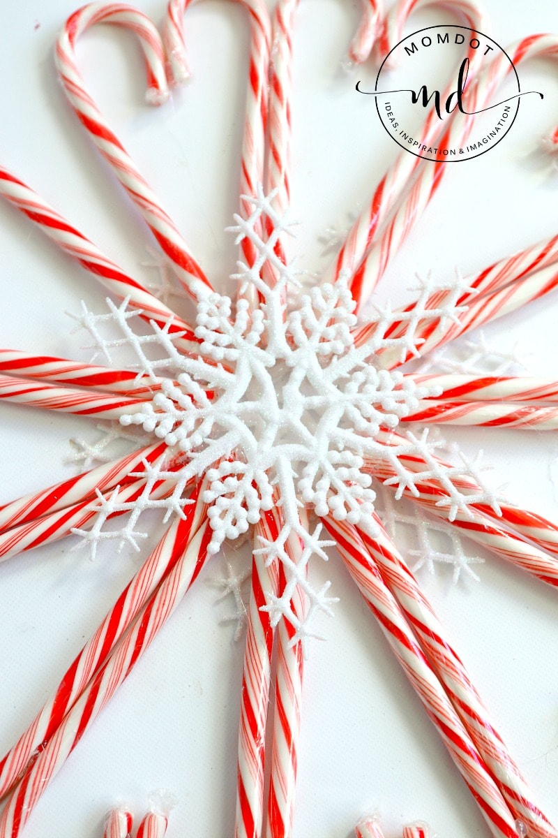 christmas candy cane wreath