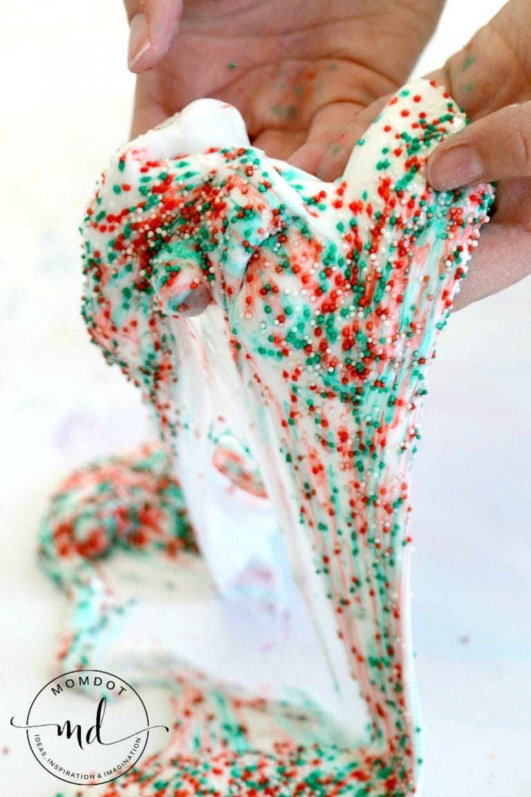 Christmas Explosion Slime Tutorial - Momdot.com