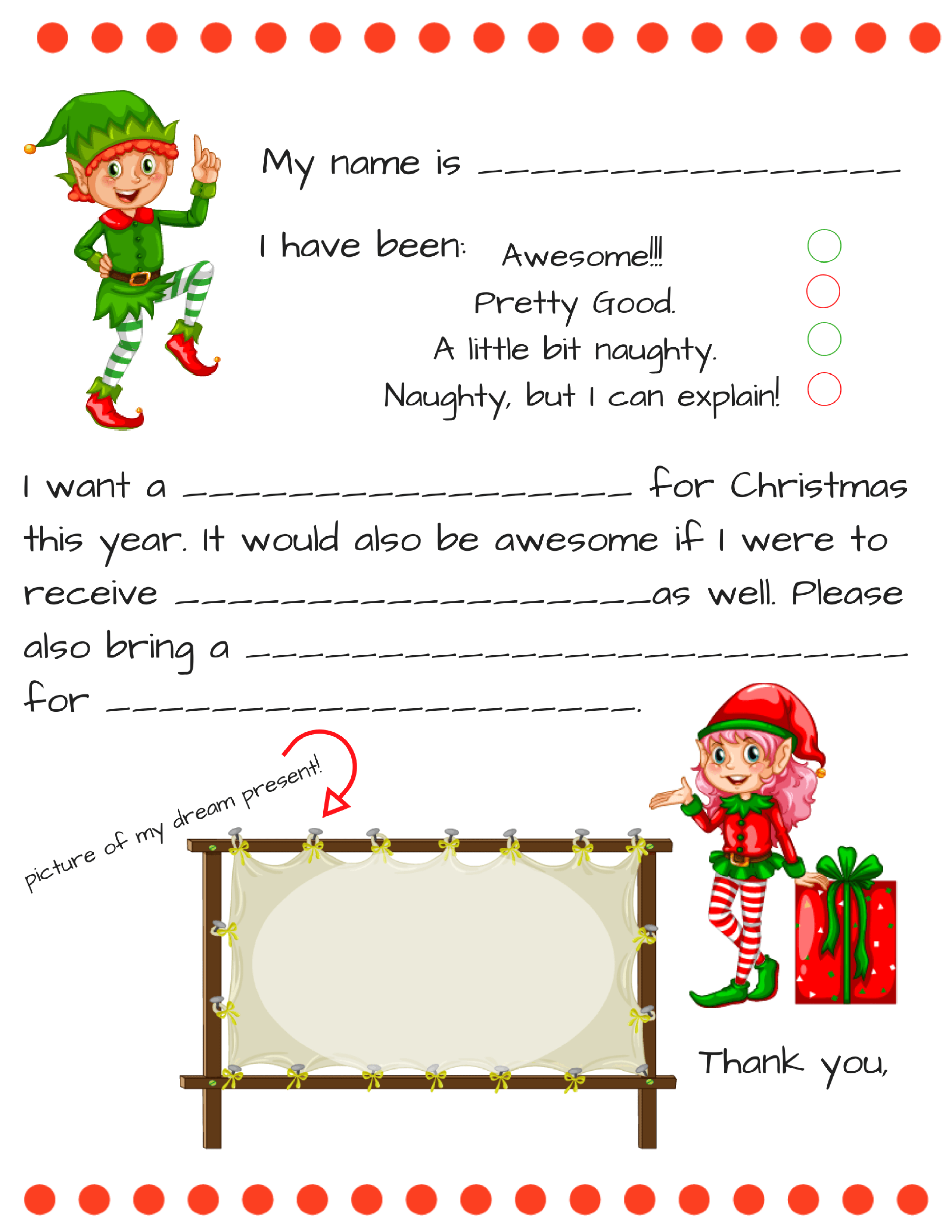 Dear Santa Letter Template from www.momdot.com