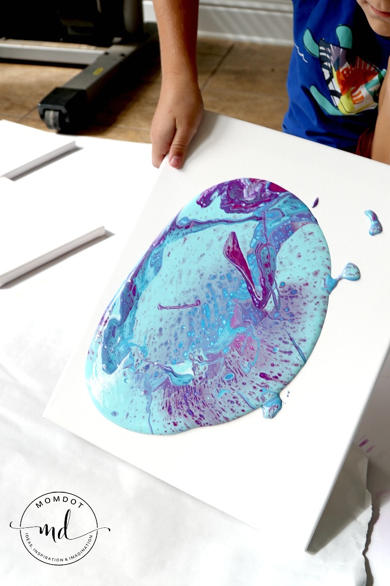 how to fluid paint | Fluid Painting Tutorial | Acrylic Fluid Painting DIY