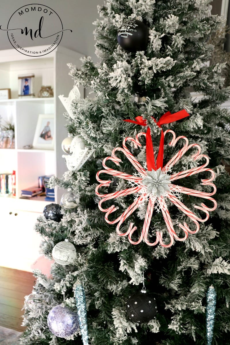 candy cane door wreath