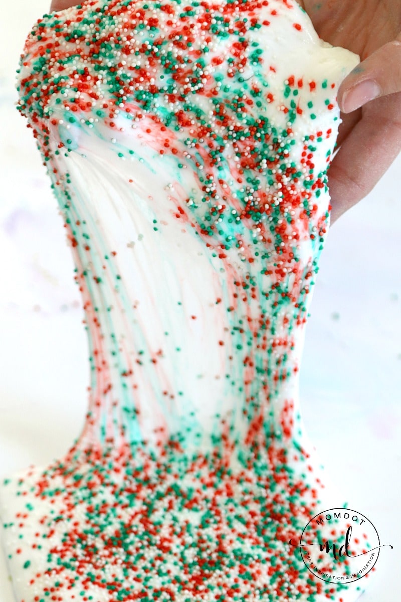 how to make Christmas slime