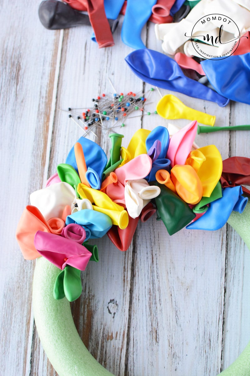 Birthday Balloon Wreath