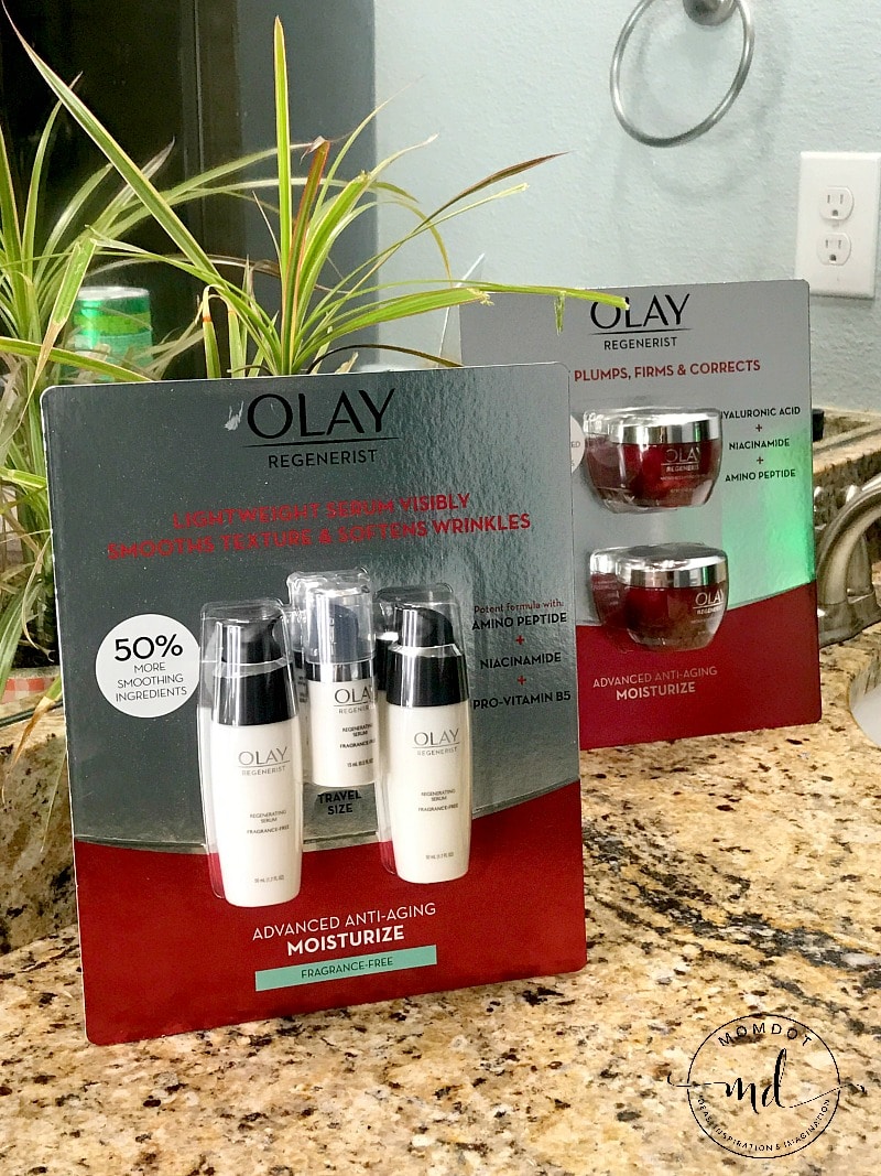 Fragrance-free Olay Regenerist moisturizer and serum
