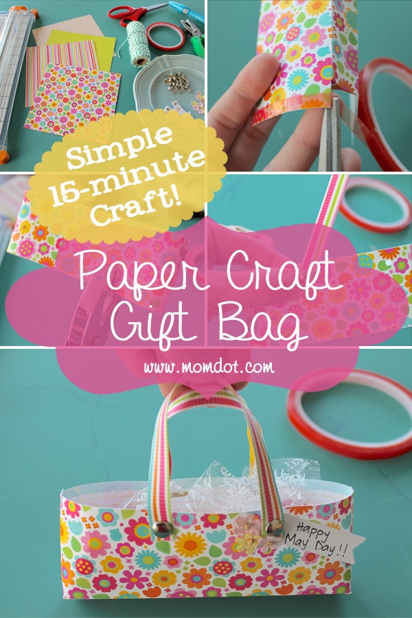 Paper Craft Gift Bag A Simple 15minute Craft Idea