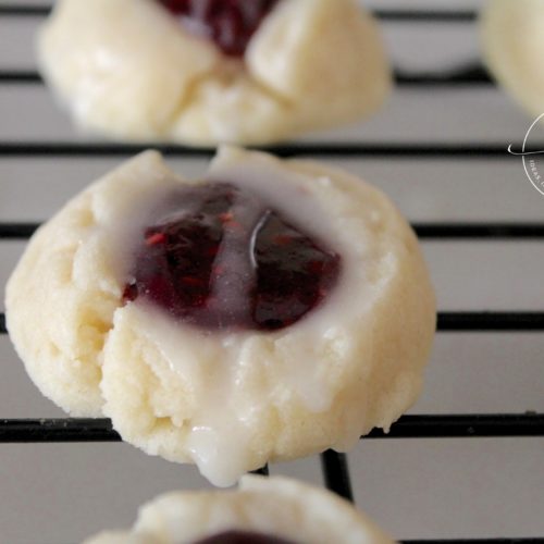 Raspberry Almond Thumbprint Cookies Recipe Quick & Easy
