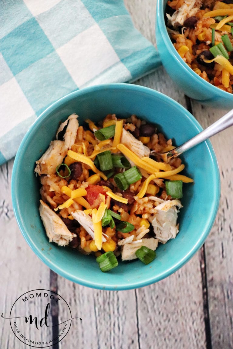 Instant Pot Chicken Taco Bowls - MomDot