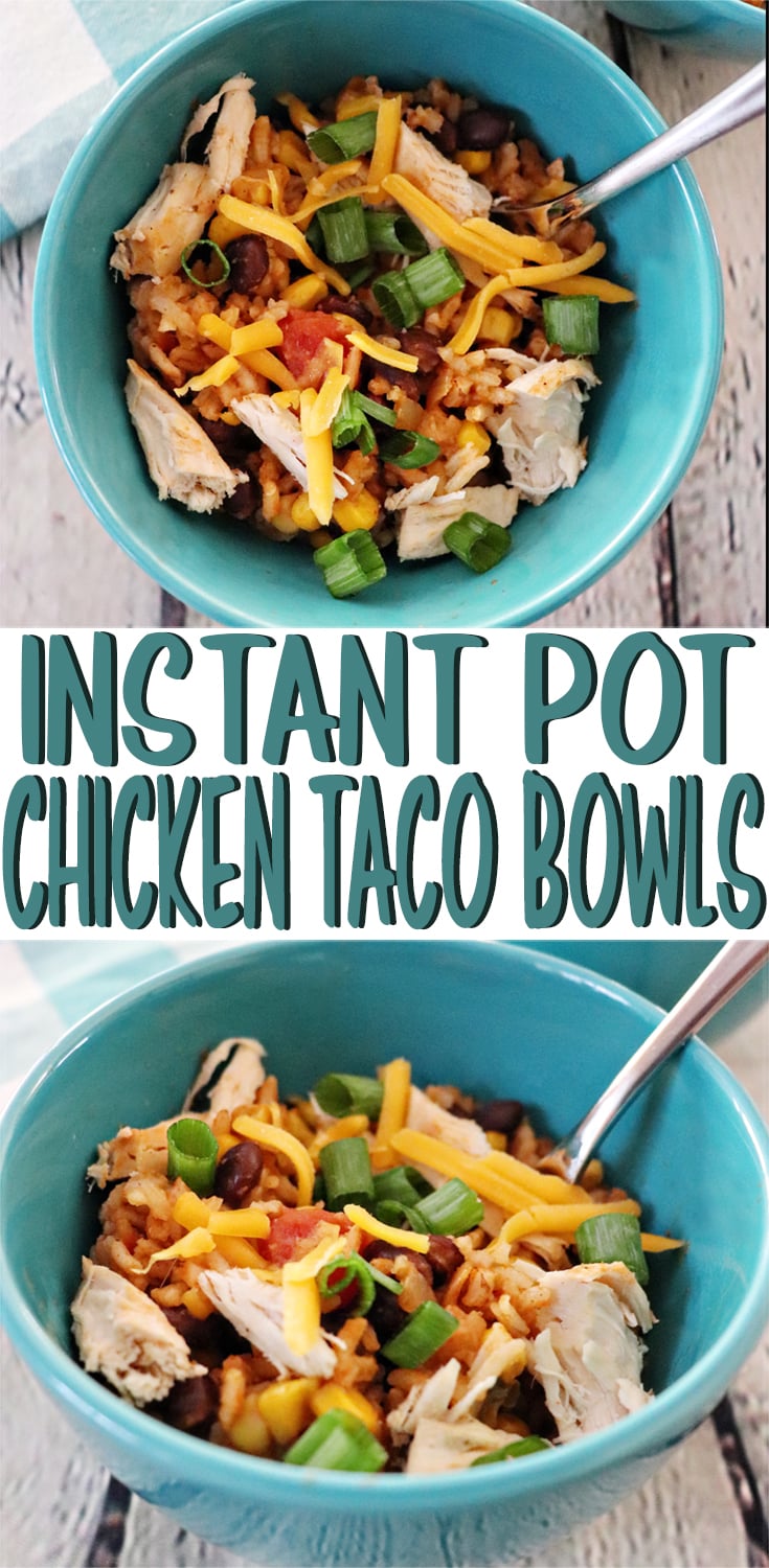 Instant Pot Chicken Taco Bowls - Momdot.com MomDot