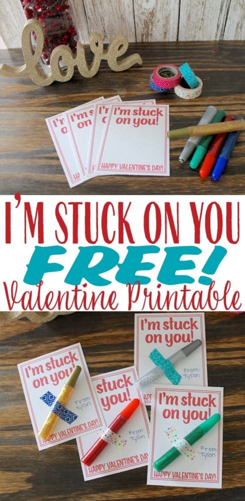 hello emma: stuck on you  Valentine stickers, Valentines printables free,  Valentine's day printables