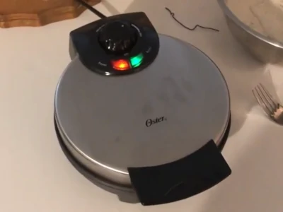 Oster Titanium Infused DuraCeramic Belgian Waffle Maker